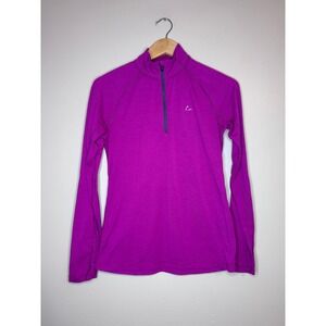 Paradox Merino Blend 1/4 Zip Pullover Women's Small Pink‎